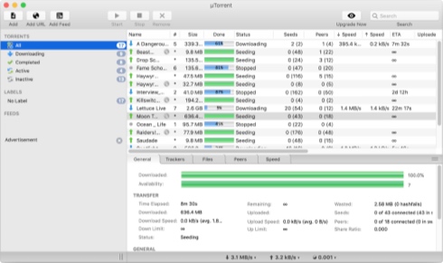 µTorrent Classic Screenshot
